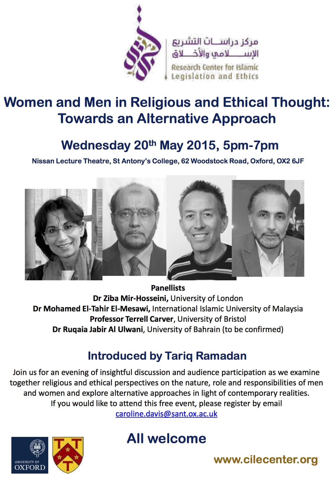 05/2015 Women & Men in Religious & Ethical Thought: Towards an Alternative Approach