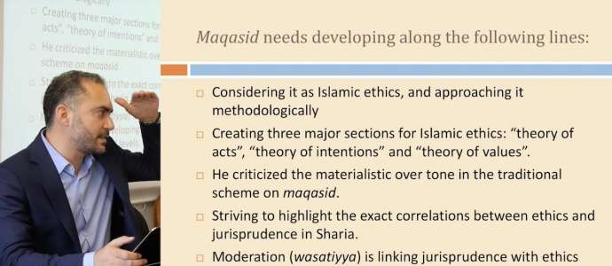 Embedded thumbnail for D2S2 Dr Muetaz Al Khatib “The Role of Maqasid in Developing an Islamic Ethical Theory”