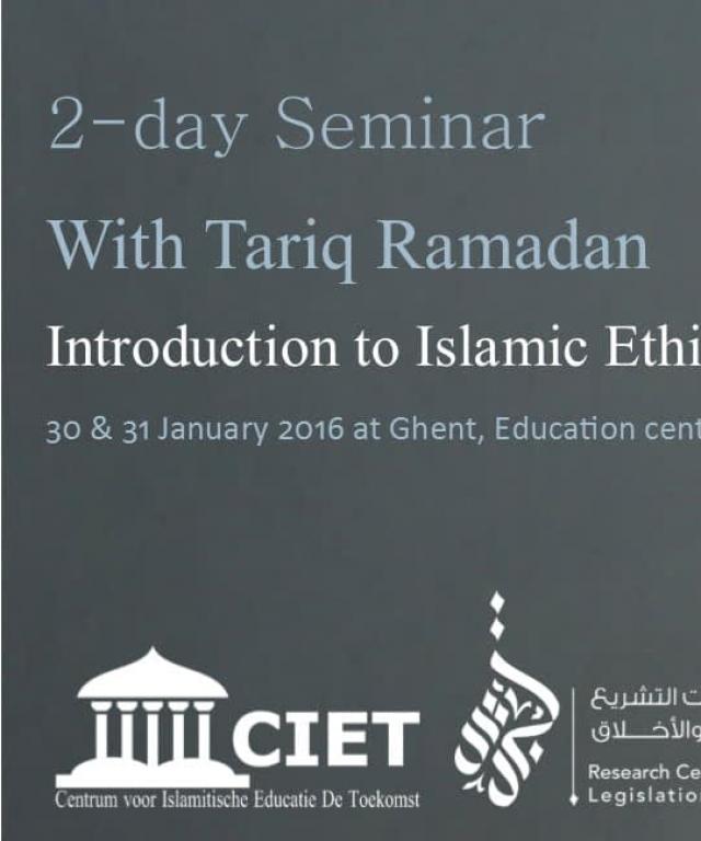 01/2016 Introduction to Islamic Ethics, Ghent, Belgium